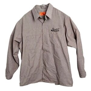 CornerStone Scentsy Independent Consultant Shirt Mens XL Tan Micro Check CSX10KB
